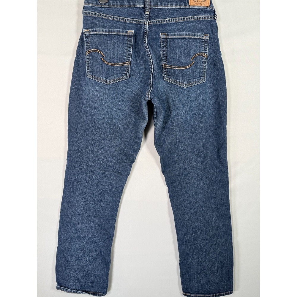 Levi's Signature Modern Straight Women's Blue Jeans 30x27" Comfort Rise 9" - Picture 10 of 11